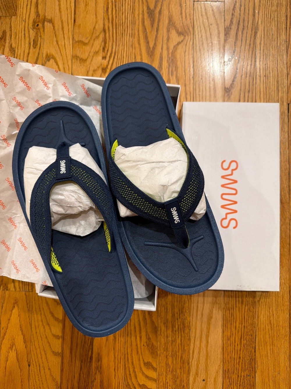 Swims Men’s Napoli Flip Flop Aegean Blue Sz 12